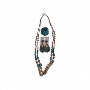 Stylish Vintage Multicolor Beaded Hand-curated Boho Jewelry Set
